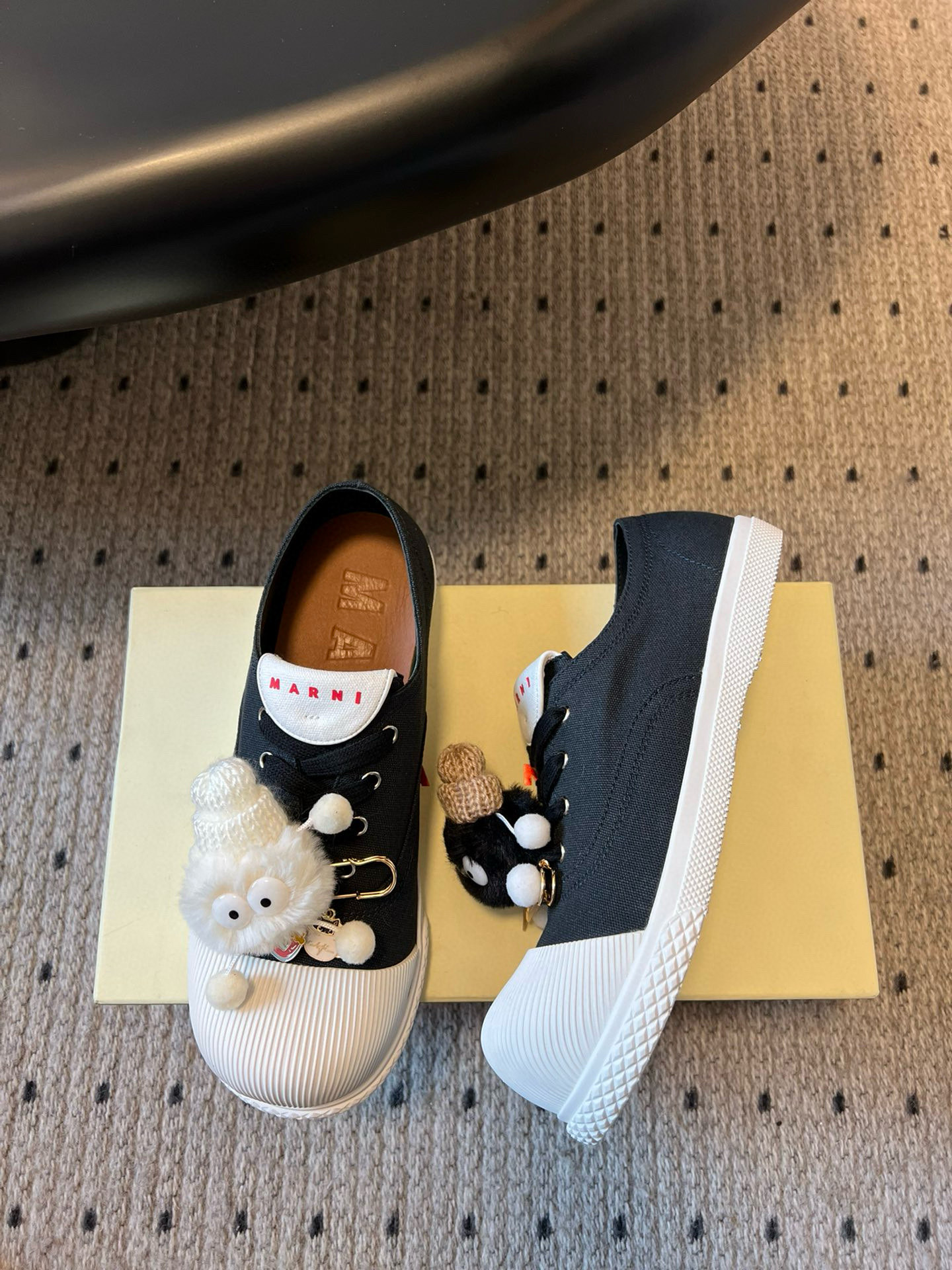 Marni Cotton Wave Sneakers - Lightweight Canvas with Cute Pom-Pom Details 3 i1742818376402 6521 0 5