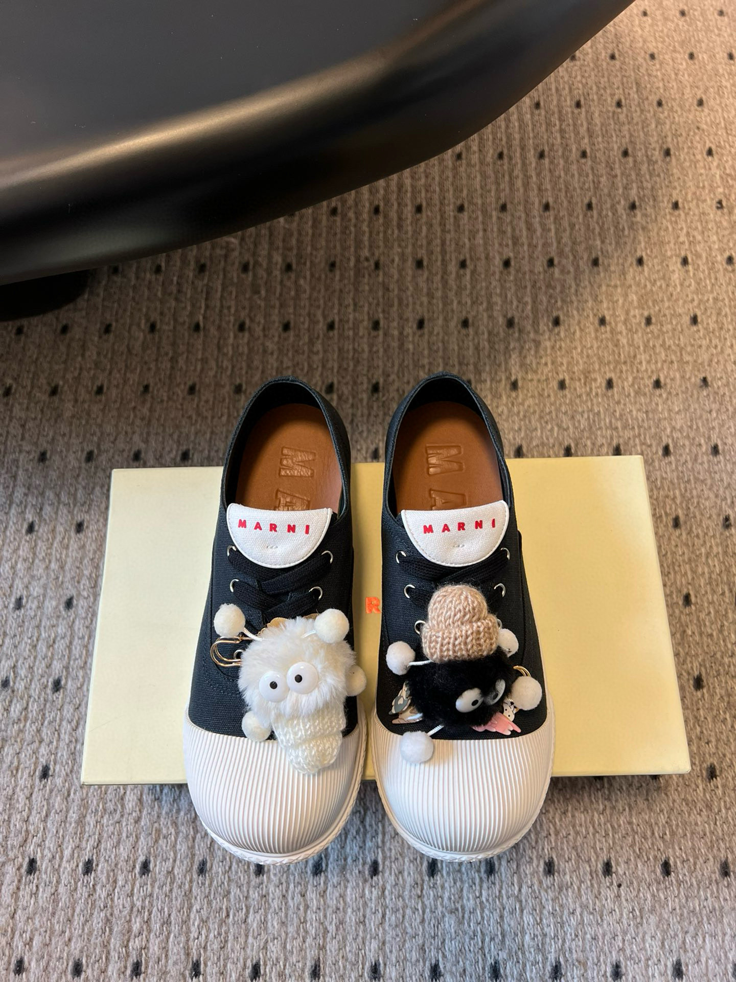 Marni Cotton Wave Sneakers - Lightweight Canvas with Cute Pom-Pom Details 4 i1742818376409 8863 0 0