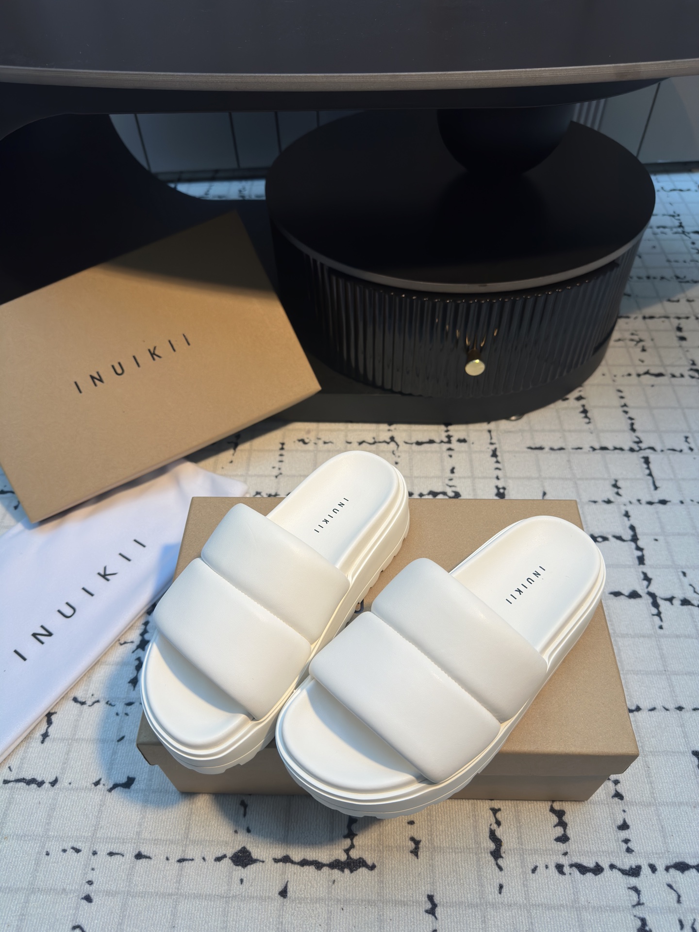 INUIKII2025 Summer Lazy Slippers: Comfortable Sheepskin Sandals with Traditional Craftsmanship - 图片 3