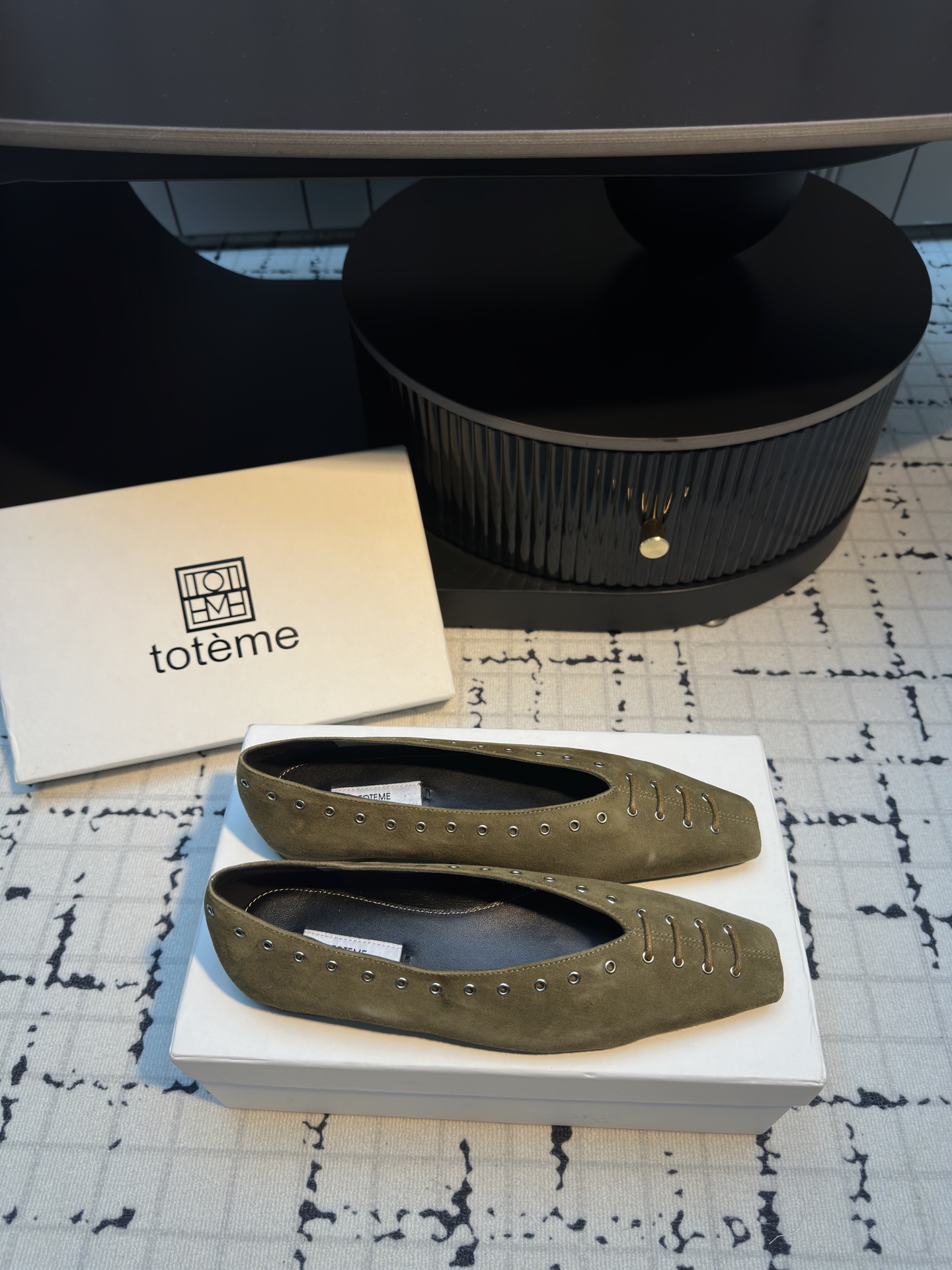 Totême Early Spring Suede Loafers with Rivet and Strap Design 6 i1743491896528 5269 0 4