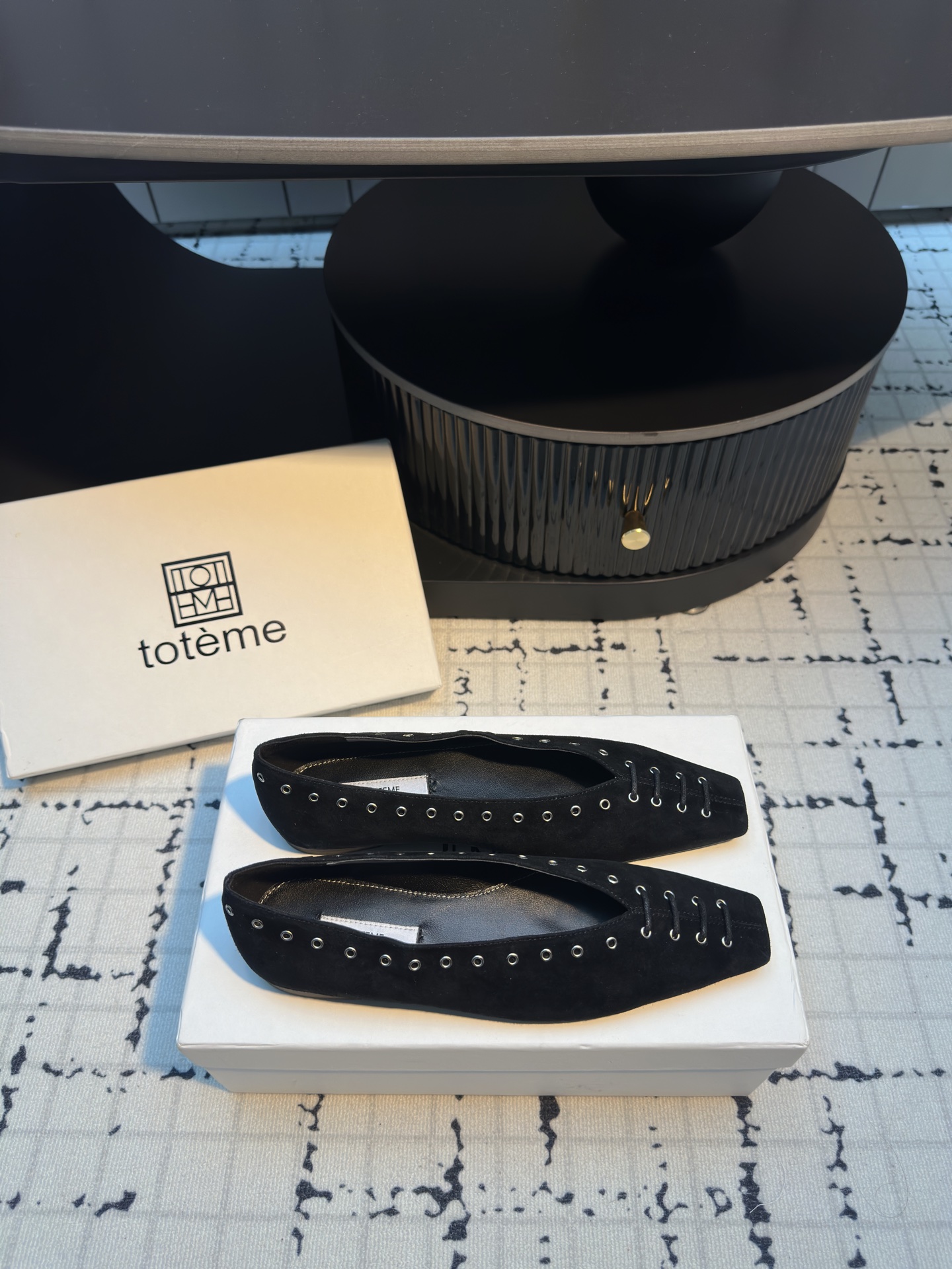 Toteme 25SS Suede Loafers with Rivets and Straps - Chic and Comfortable 6 i1743491946914 8452 0 4