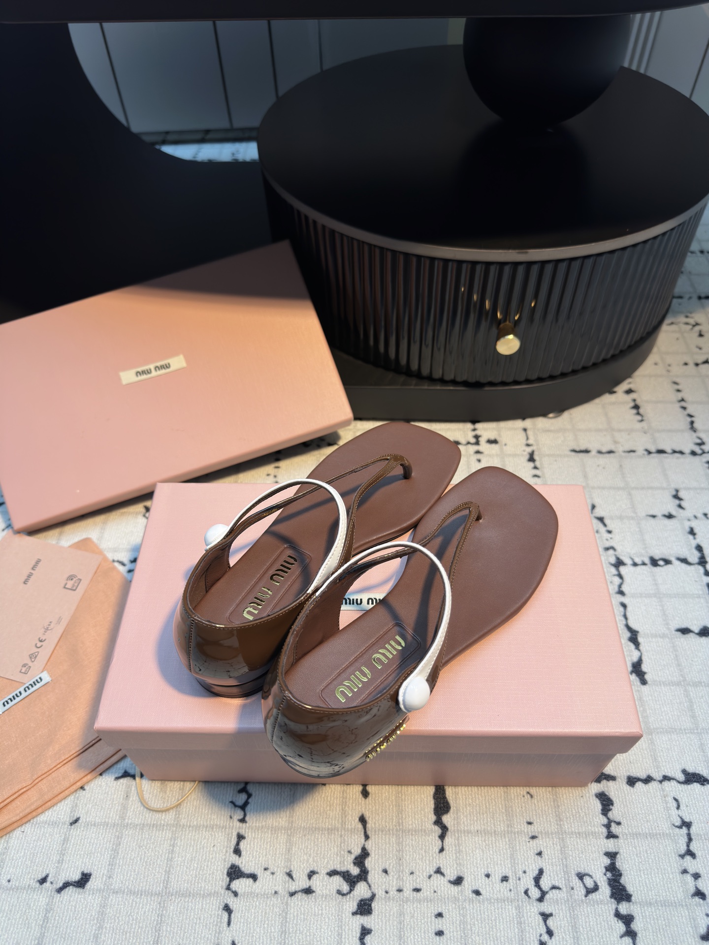 Miu Miu Mary Jane Thong Sandals - 2024 Spring/Summer Collection 7 i1745401727226 4325 0 5