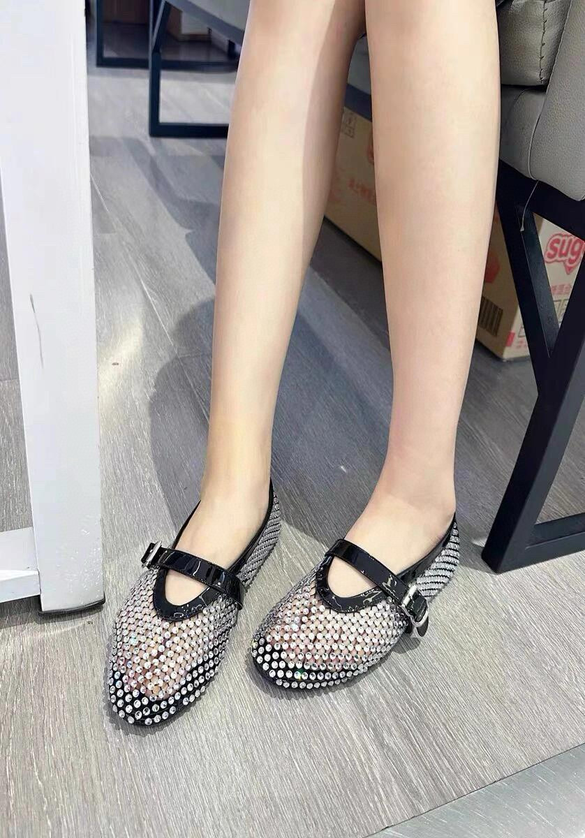 NO:460924,Blingbling your feet with diamonds~it is irresistible!  !  ,Ballet shoes19860909给脚镶满钻blingbling～让人无法拒绝！！,芭蕾舞鞋,Women's Shoes