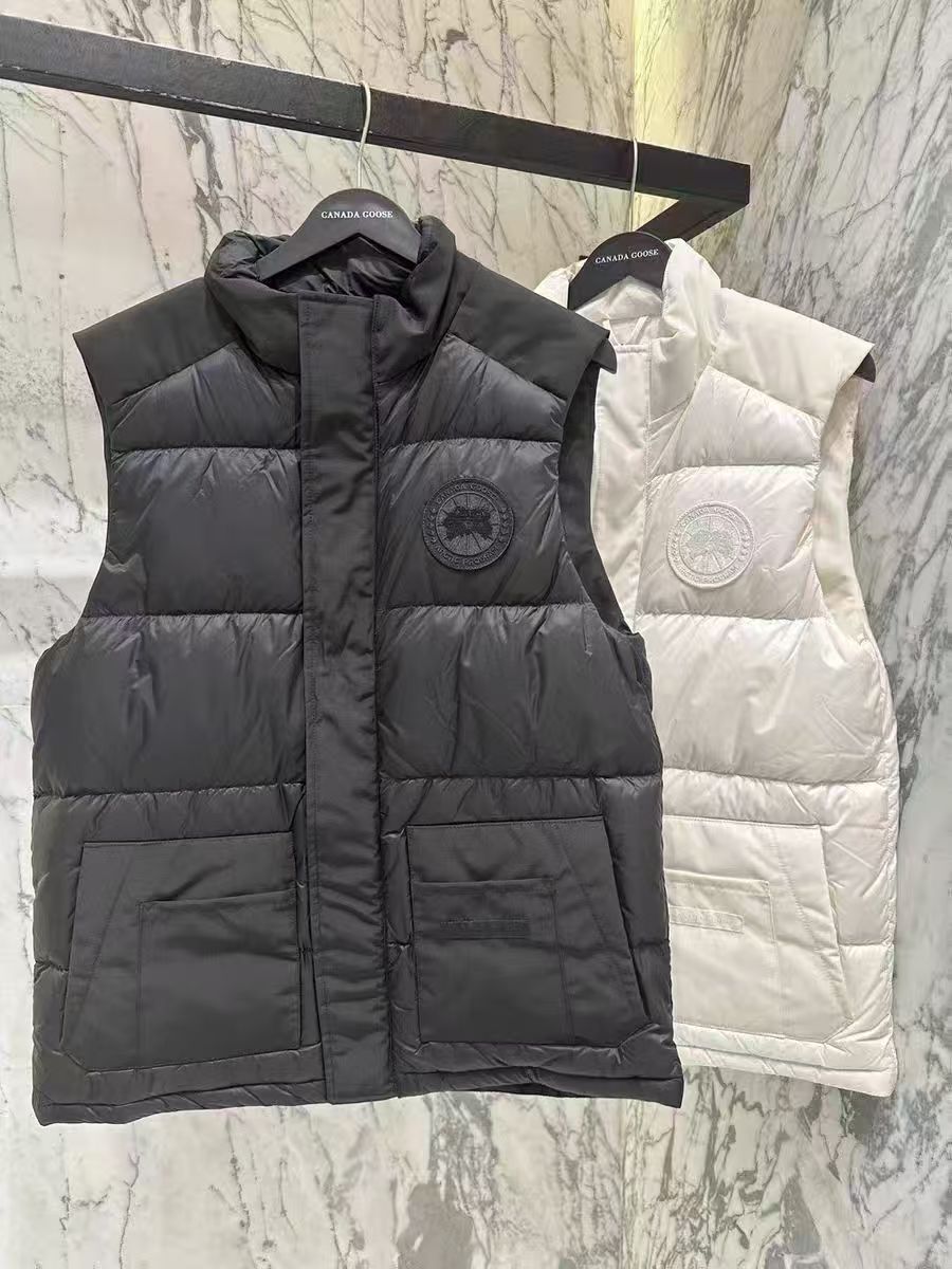 大鹅马甲2057款 黑色 白色