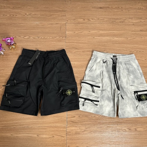 Stone Island Men's Cargo Shorts with Zipper Pockets - Casual Summer Style 1 Stone Island Men's Cargo Shorts with Zipper Pockets - Casual Summer Style