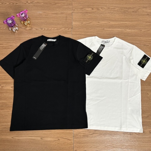 Stone Island Men's Breathable Mesh Side Panel Short Sleeve T-Shirt 1 Stone Island Men's Breathable Mesh Side Panel Short Sleeve T-Shirt