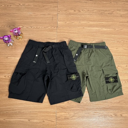Stone Island Badge Pocket Shorts - High-Quality Nylon, Comfortable Fit 1 Stone Island Badge Pocket Shorts - High-Quality Nylon, Comfortable Fit