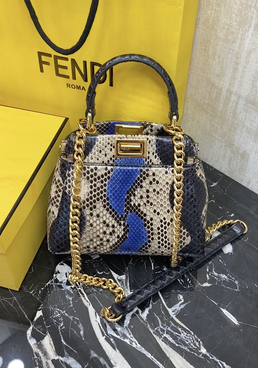 Fendi , real snakeskin