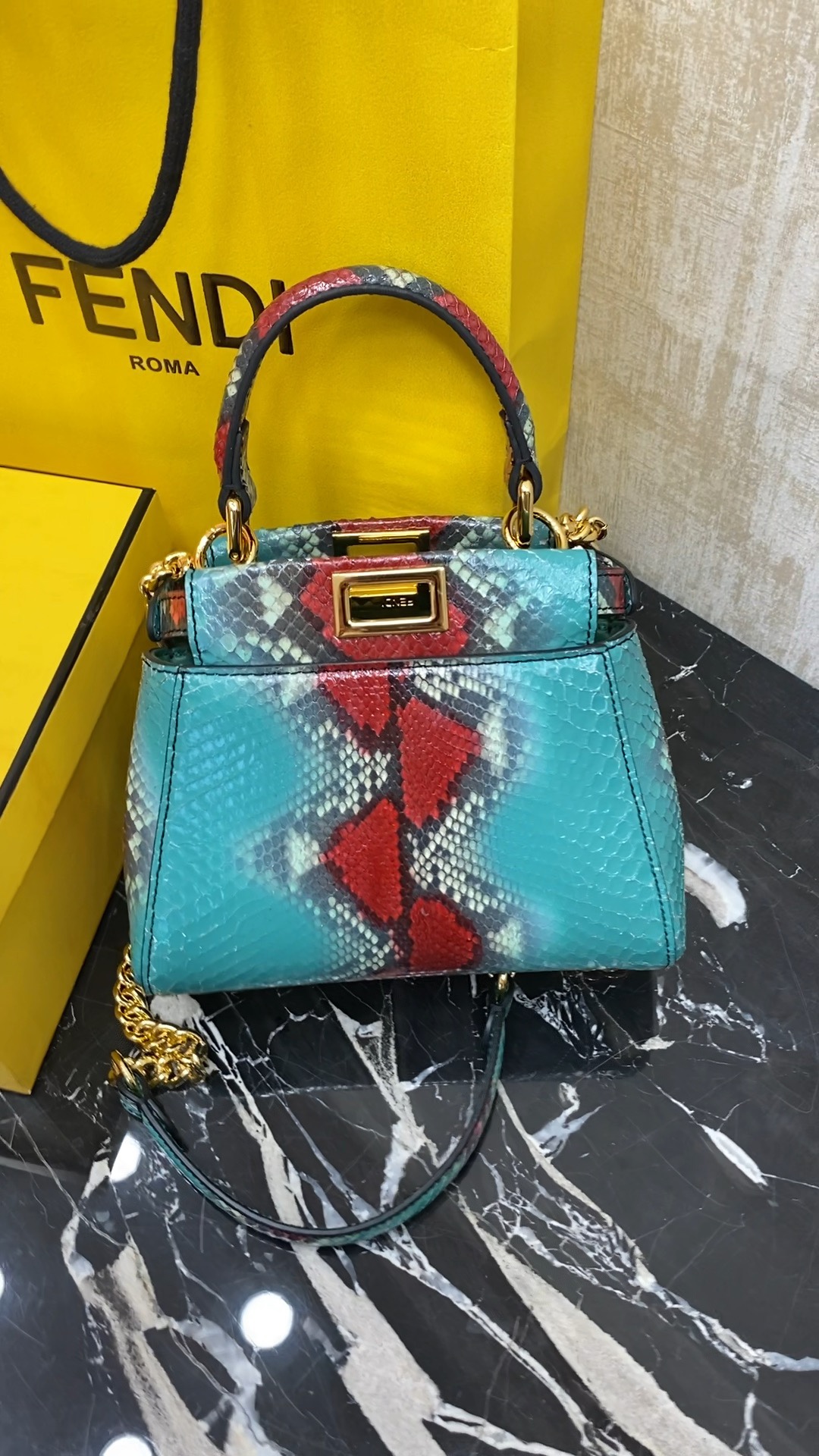 Fendi , real snakeskin