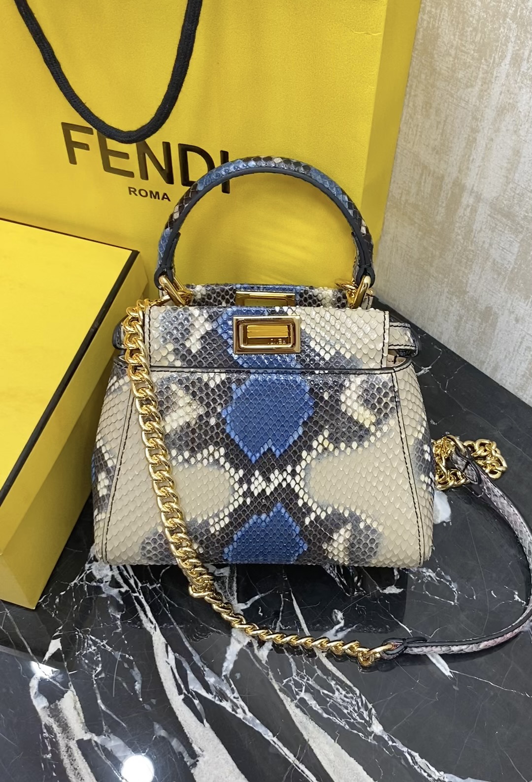 Fendi , real snakeskin
