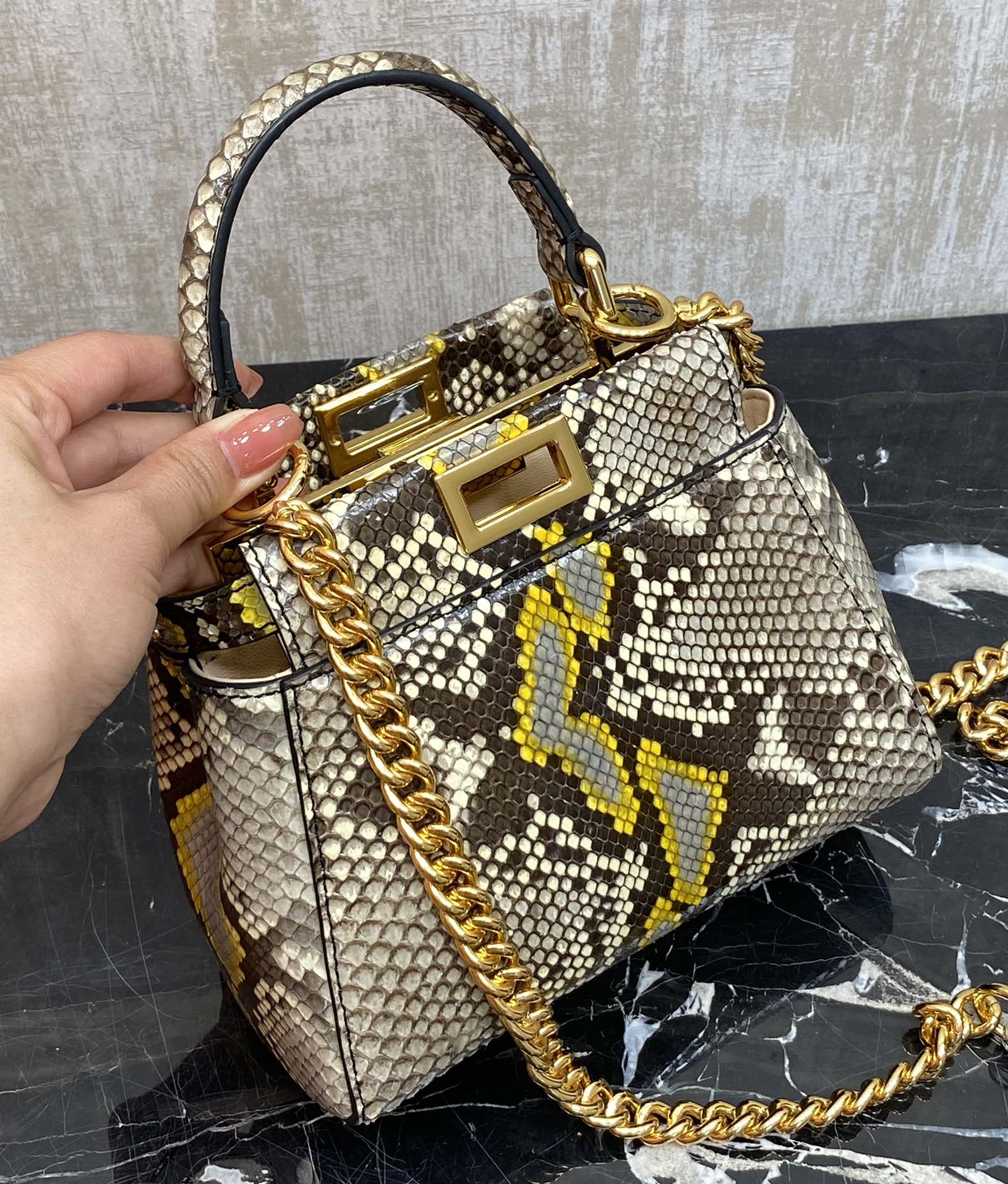 Fendi , real snakeskin
