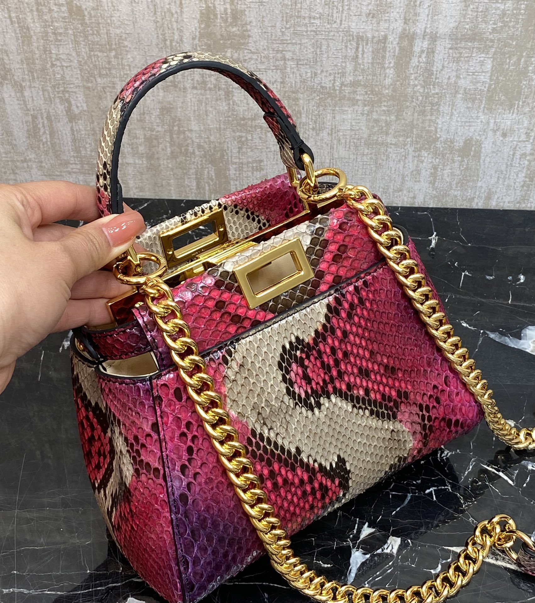 Fendi , real snakeskin