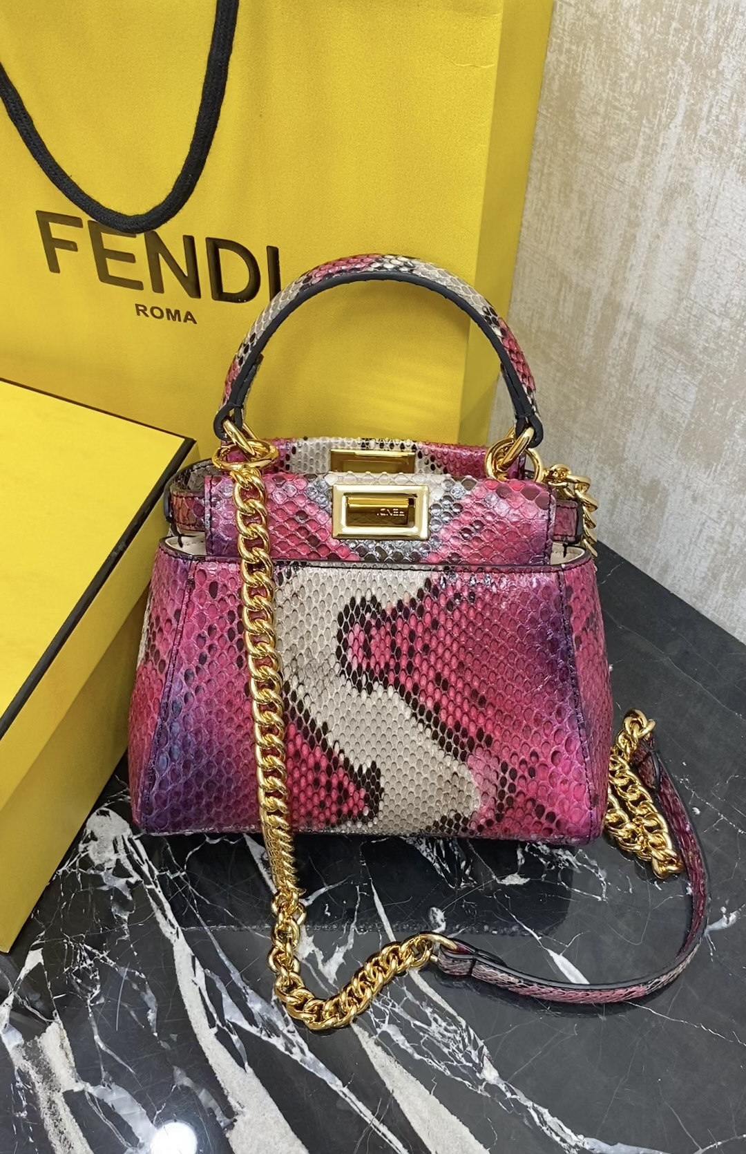 Fendi , real snakeskin