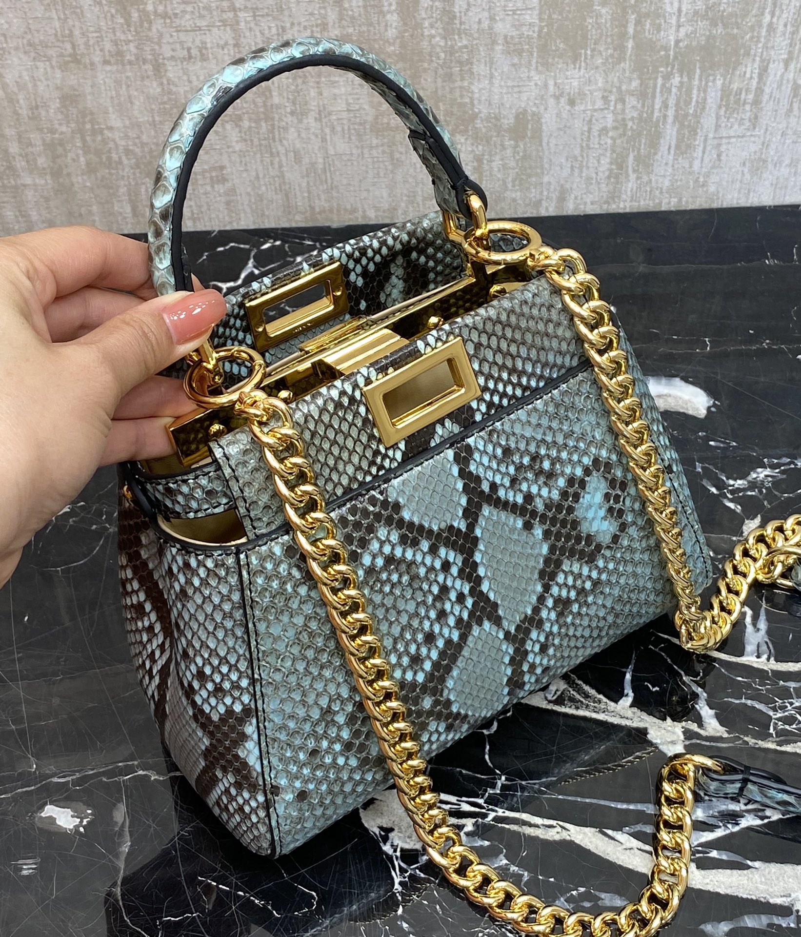 Fendi , real snakeskin