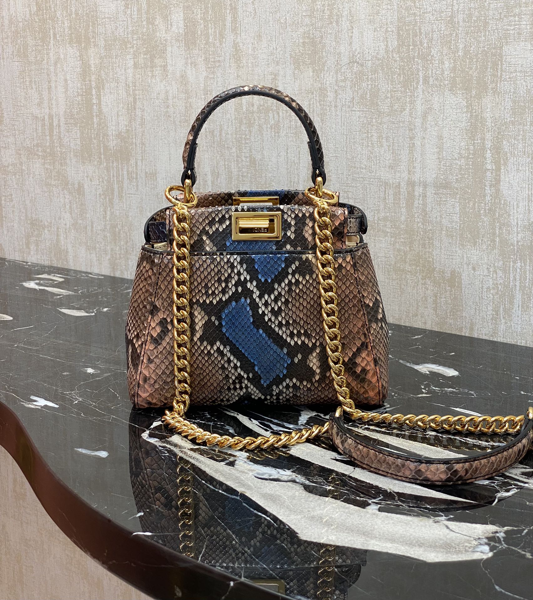 Fendi , real snakeskin