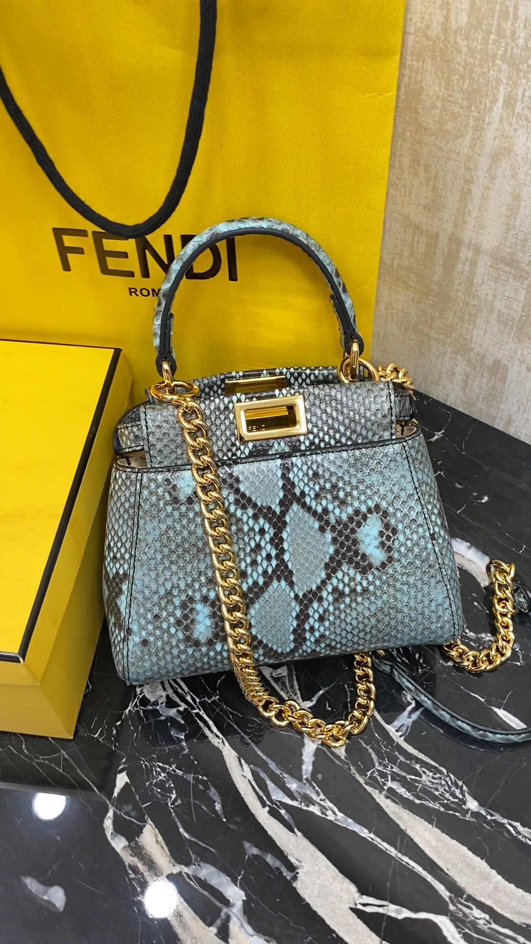 Fendi , real snakeskin