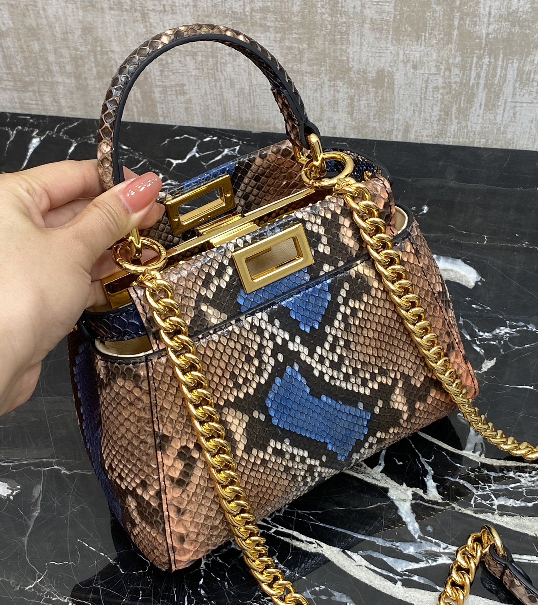 Fendi , real snakeskin