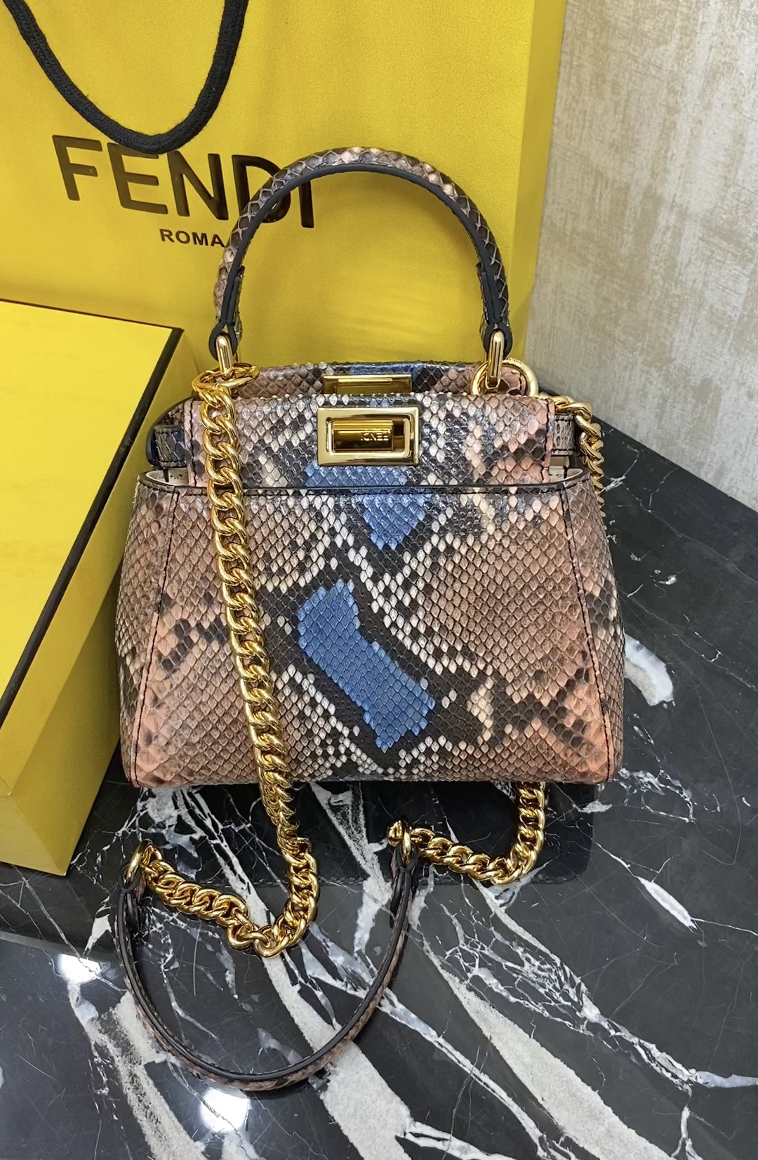 Fendi , real snakeskin