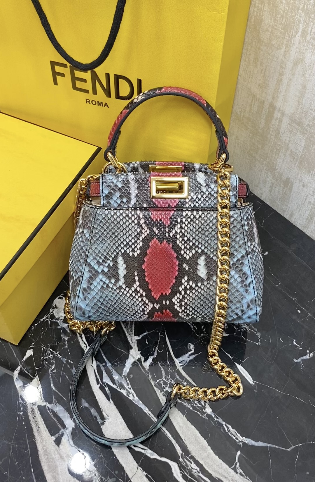 Fendi , real snakeskin