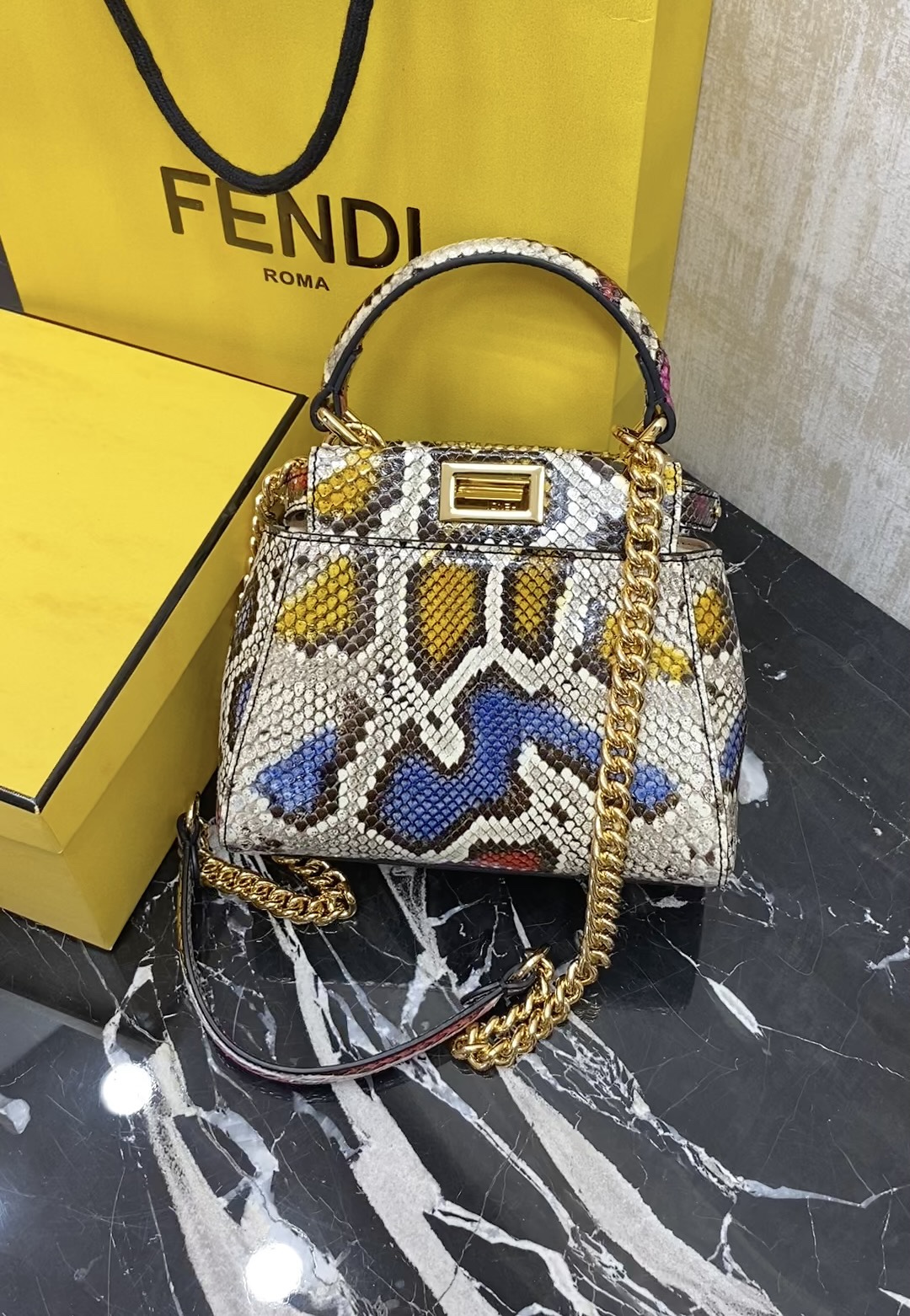 Fendi , real snakeskin