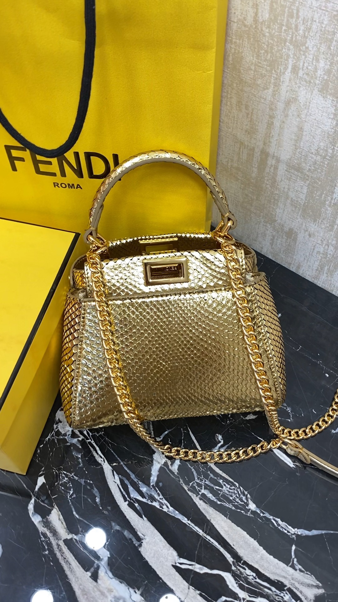 Fendi , real snakeskin