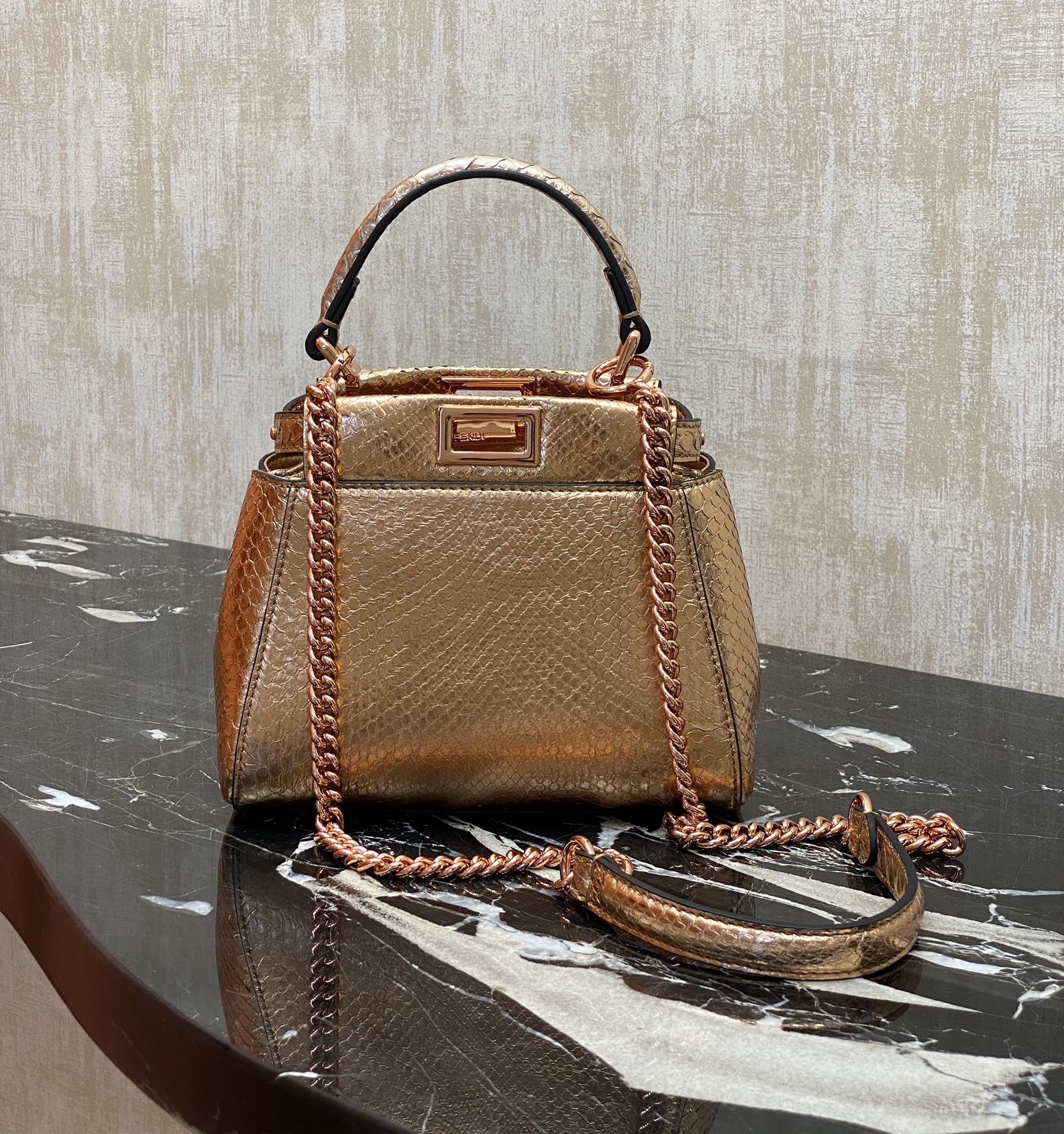 Fendi , real snakeskin