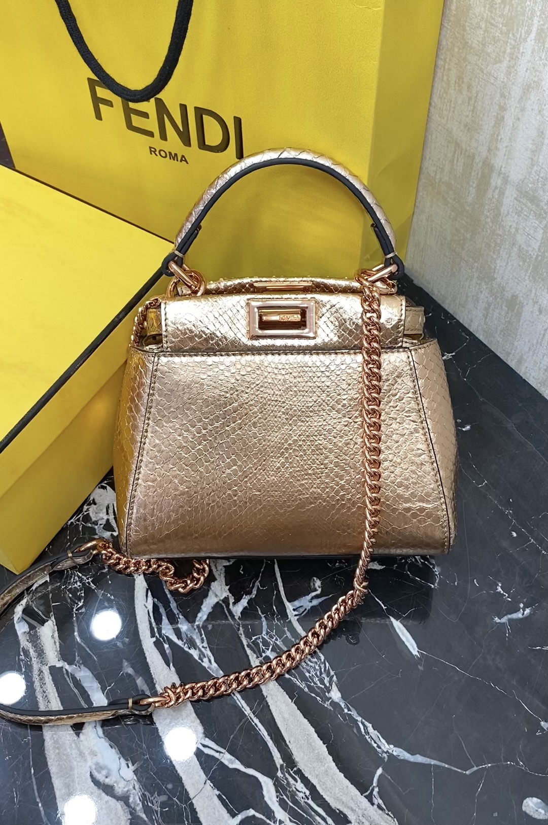 Fendi , real snakeskin