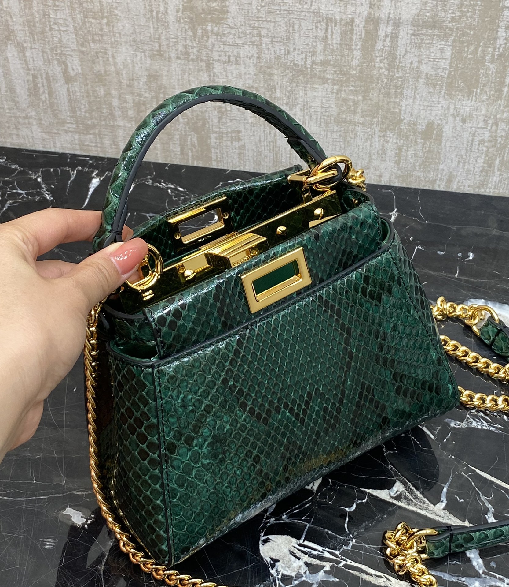 Fendi , real snakeskin