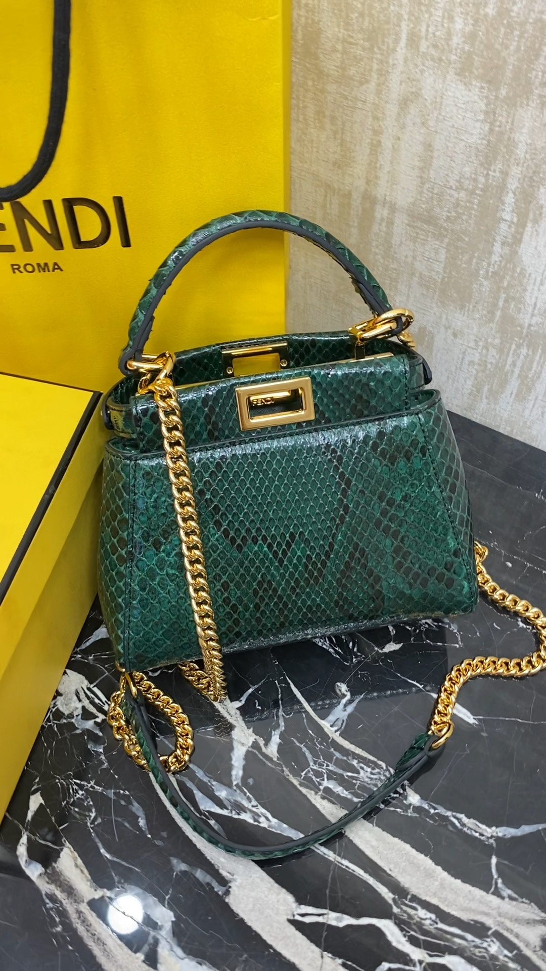 Fendi , real snakeskin