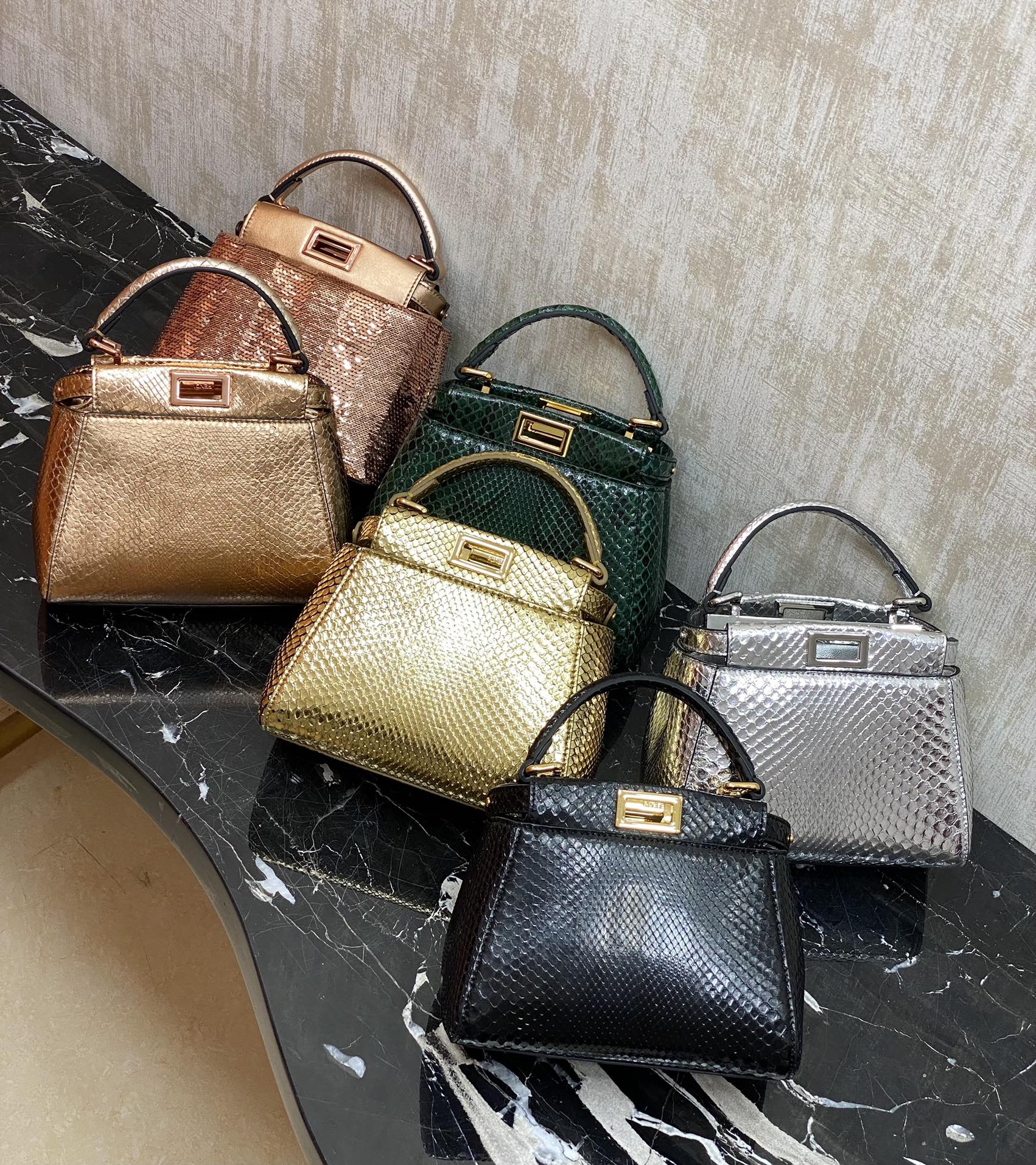 Fendi , real snakeskin