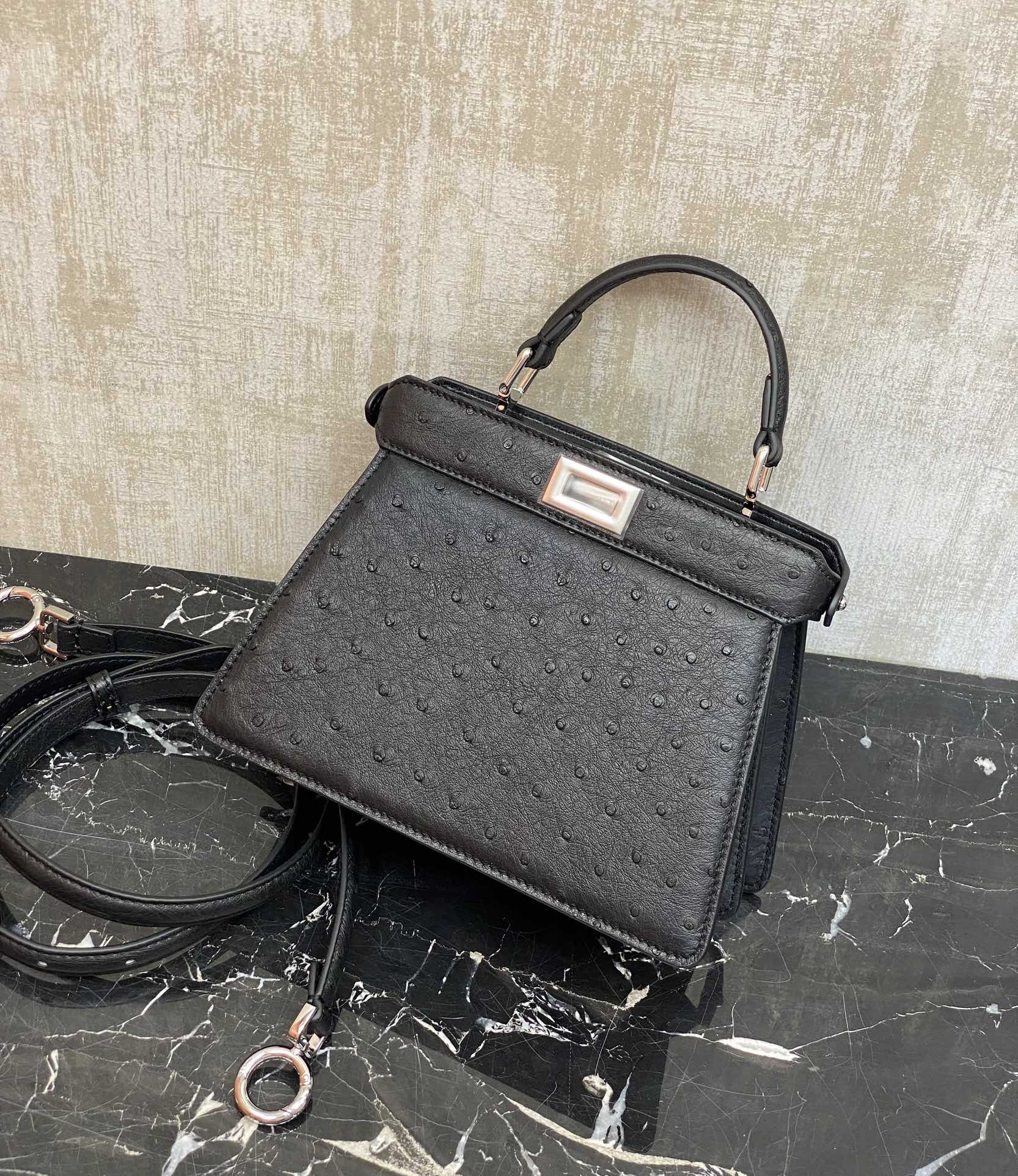 Fendi Details: black silver buckle