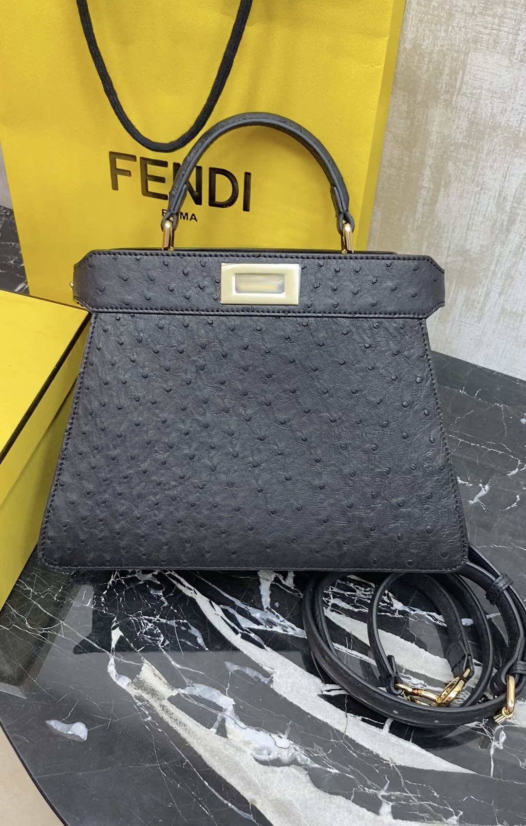 Fendi Rare skin, precious ostrich skin