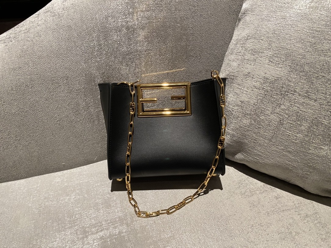Fendi Way new double F buckle handbag