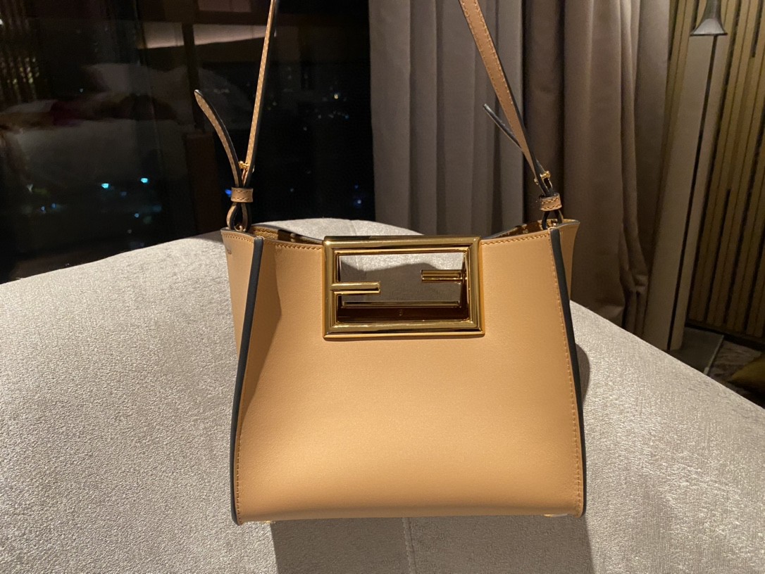 Fendi Way new double F buckle handbag