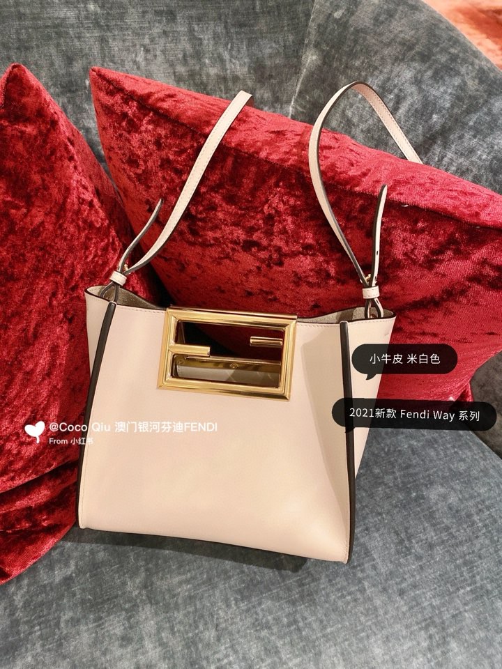 Fendi Way new double F buckle handbag