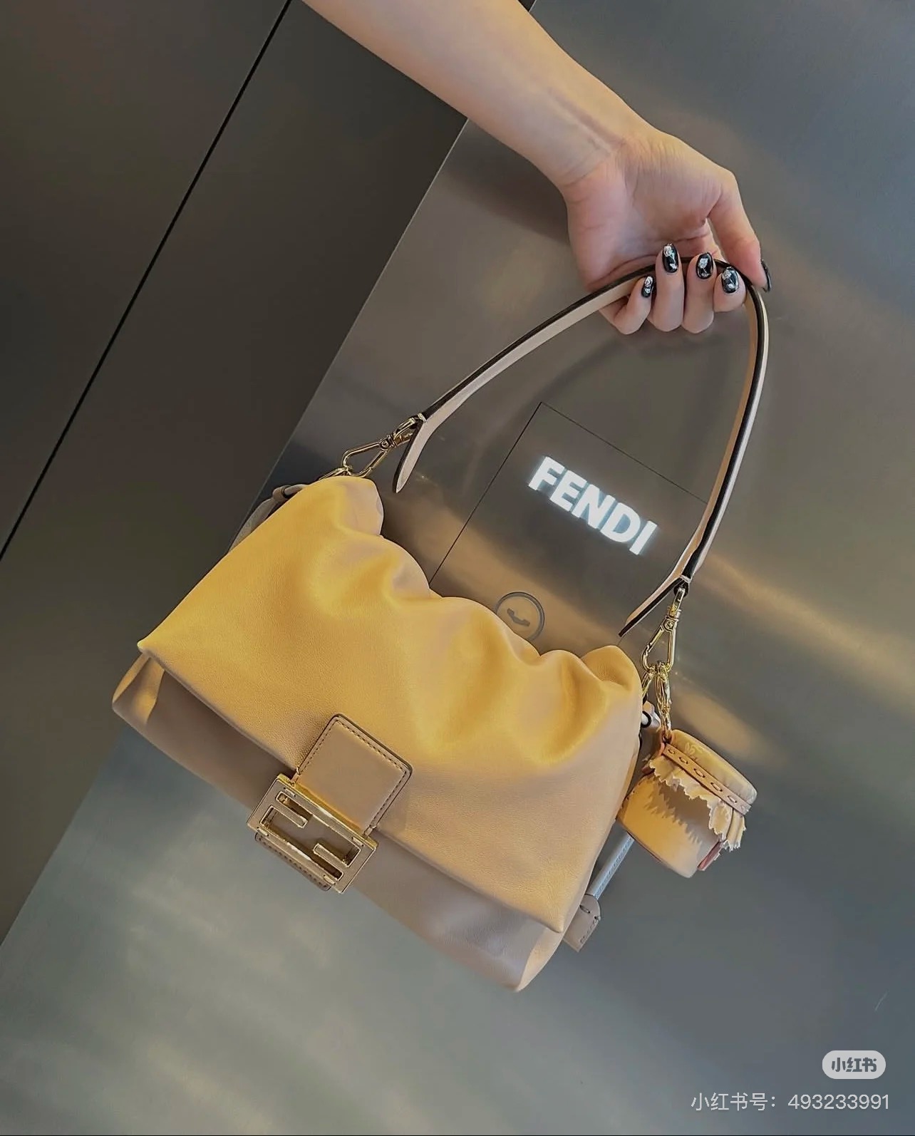 Fendi Camel color, genuine