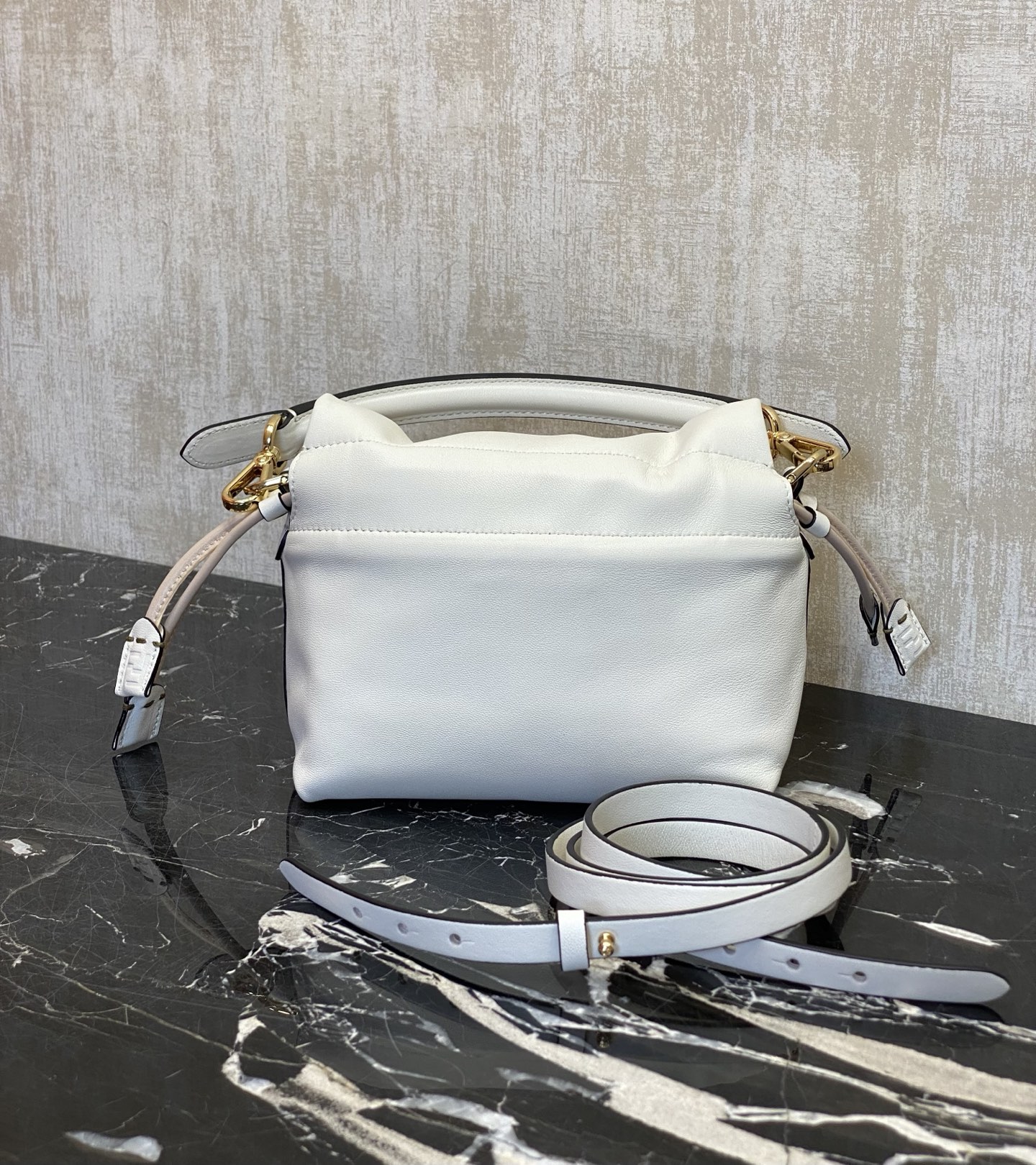 Fendi handmade bag, small off-white