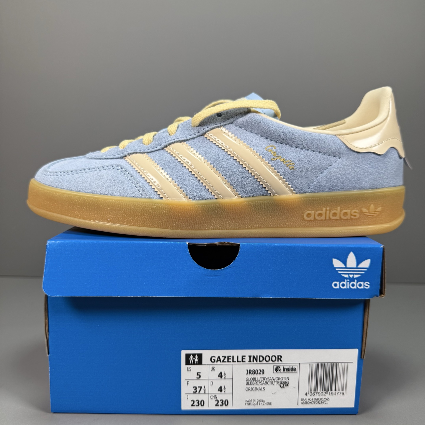  纯原 Adidas Originals Gazelle Indoor JR8029 三叶草复古休闲防滑