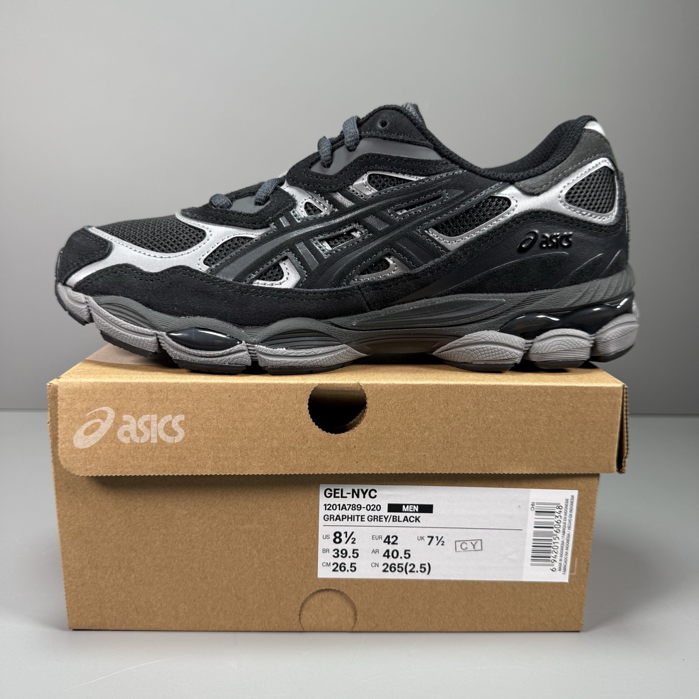  纯原 Asics Gel-NYC 亚瑟士运动休闲透气专业跑鞋 1203A663-101
#鞋面采用反