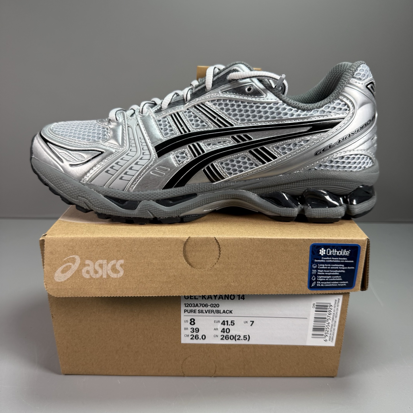 纯原版本 Asics Gel-Kayano 14 亚瑟士运动休闲透气专业跑鞋 1203A706-020#