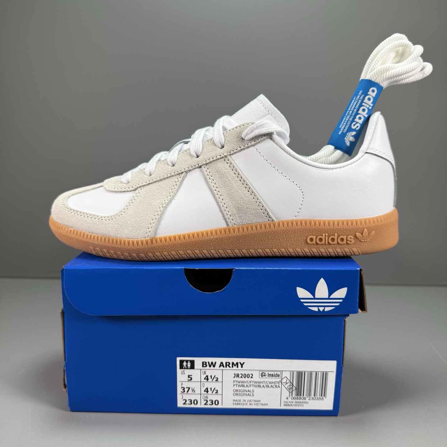 Adidas BW ARMY JR2002 阿迪三叶草复古休闲板鞋#原厂原数据版型 皮料切割干净无任何毛