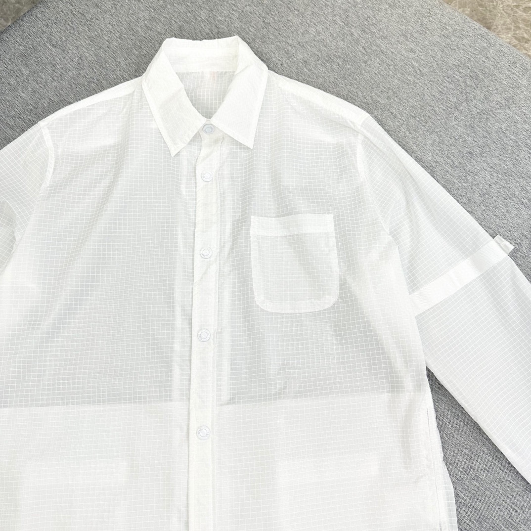 Customized Red, White, and Blue Fabric Coats for Sunwind Protection – Button-Up Decorations, Recommended for All Sizes - 图片 2