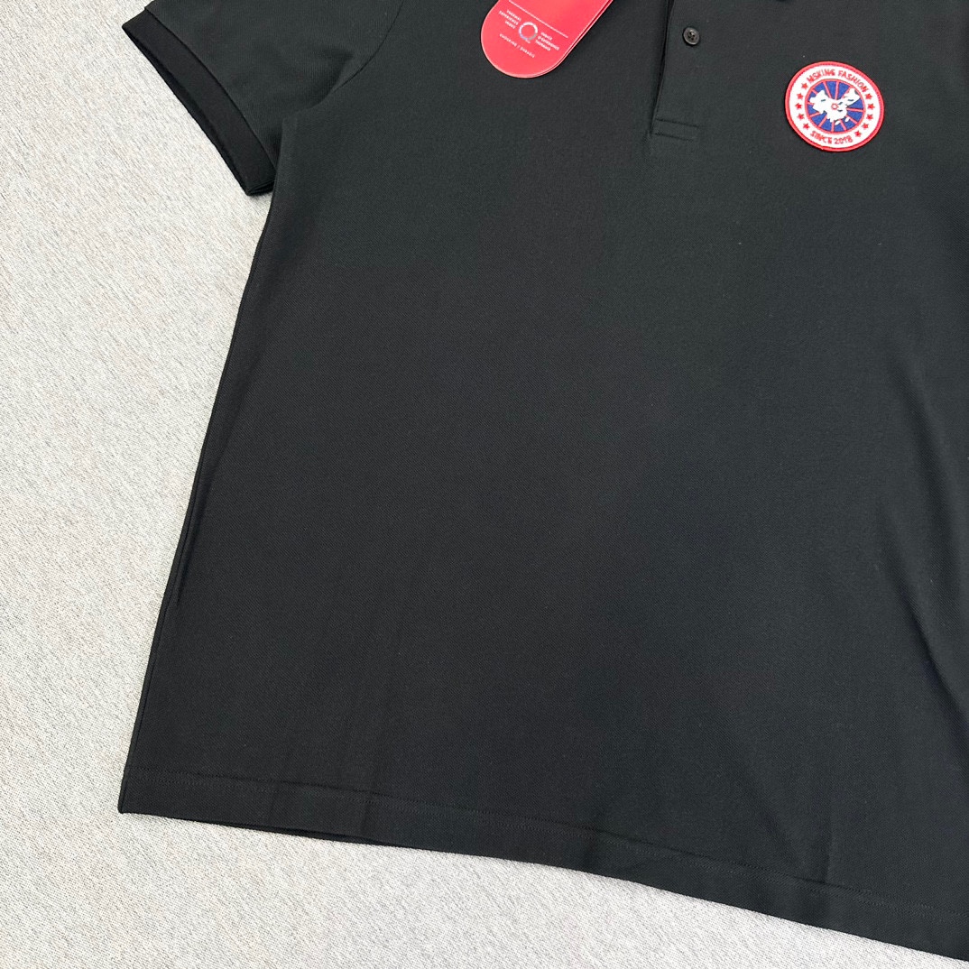 “P650 Canadian Goose Polo Shorts: Classic Design with Customized Cozy Cotton Fabric” - 图片 3