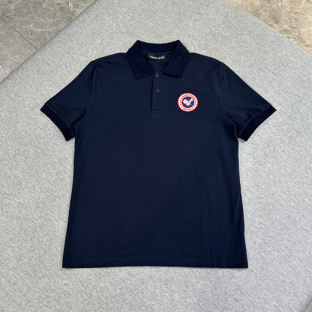 “Classic Embroidered Logo Polo Shorts by P650 Canadian Goose, Cozy Cotton, Recommended Sizes S-XL”