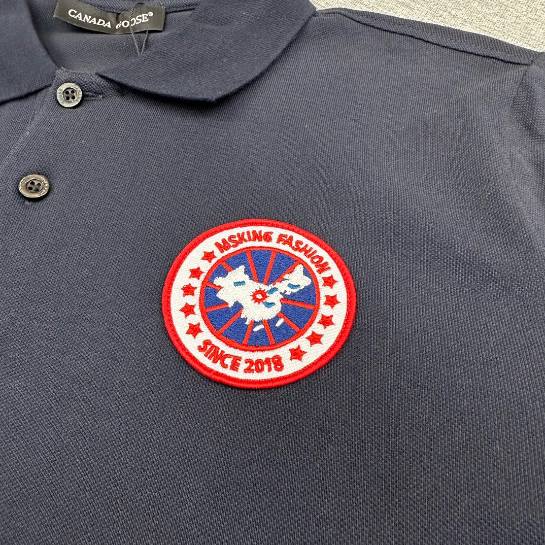 “Classic Embroidered Logo Polo Shorts by P650 Canadian Goose, Cozy Cotton, Recommended Sizes S-XL” - 图片 6