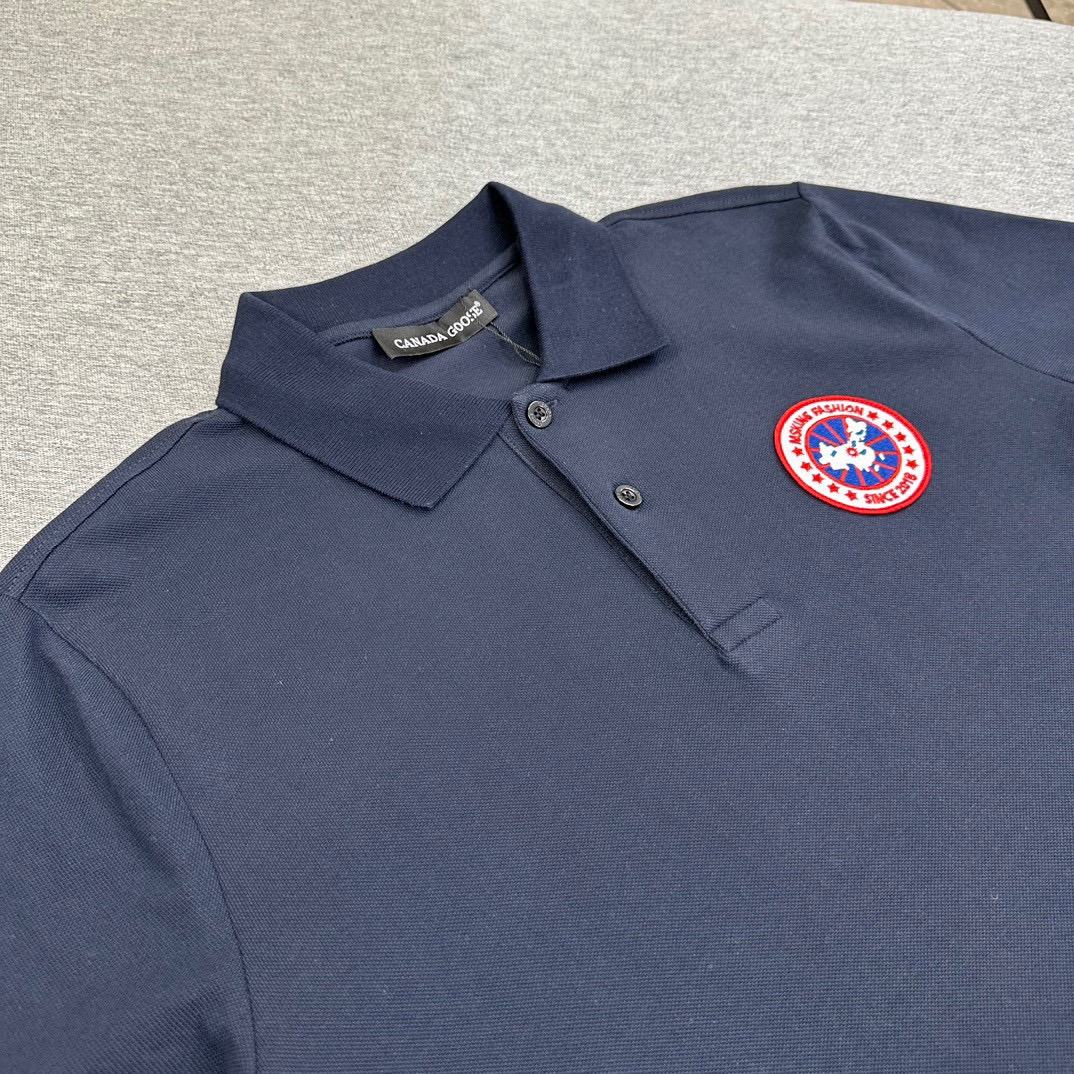 “Classic Embroidered Logo Polo Shorts by P650 Canadian Goose, Cozy Cotton, Recommended Sizes S-XL” - 图片 4