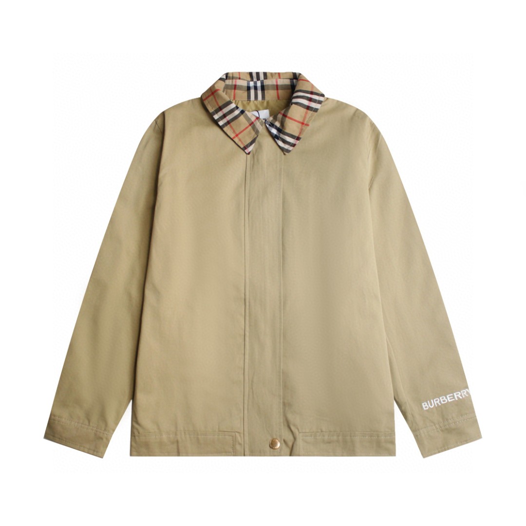 Recién lanzado: Número de estilo: B124 BURBERRY/Burberry 2025ss chaqueta a cuadros popular retro de dinero antiguo 1️⃣C…