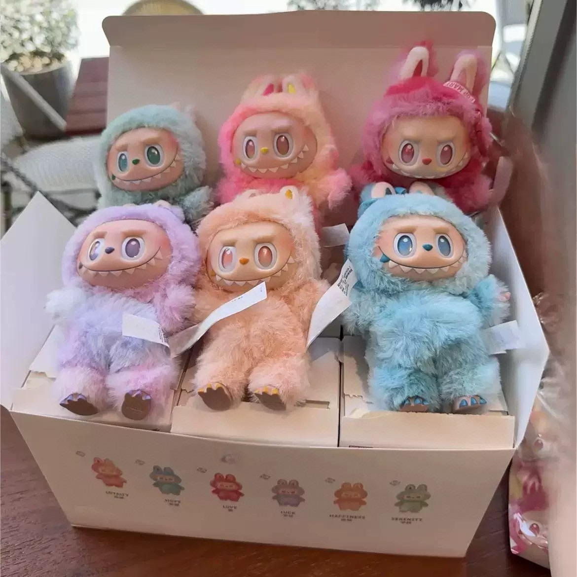 泡泡玛特拉布布labubu第三代3.0版本
一端六盒装 268💰
一共有六只不同款式

