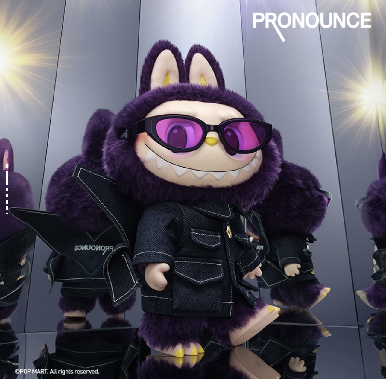 🛒购物价：599💰泡泡玛特 POP MART LABUBU × PRONOUNCE- WINGS OF FANTASY  拉布布搪胶墨镜 米兰二代  潮流公仔