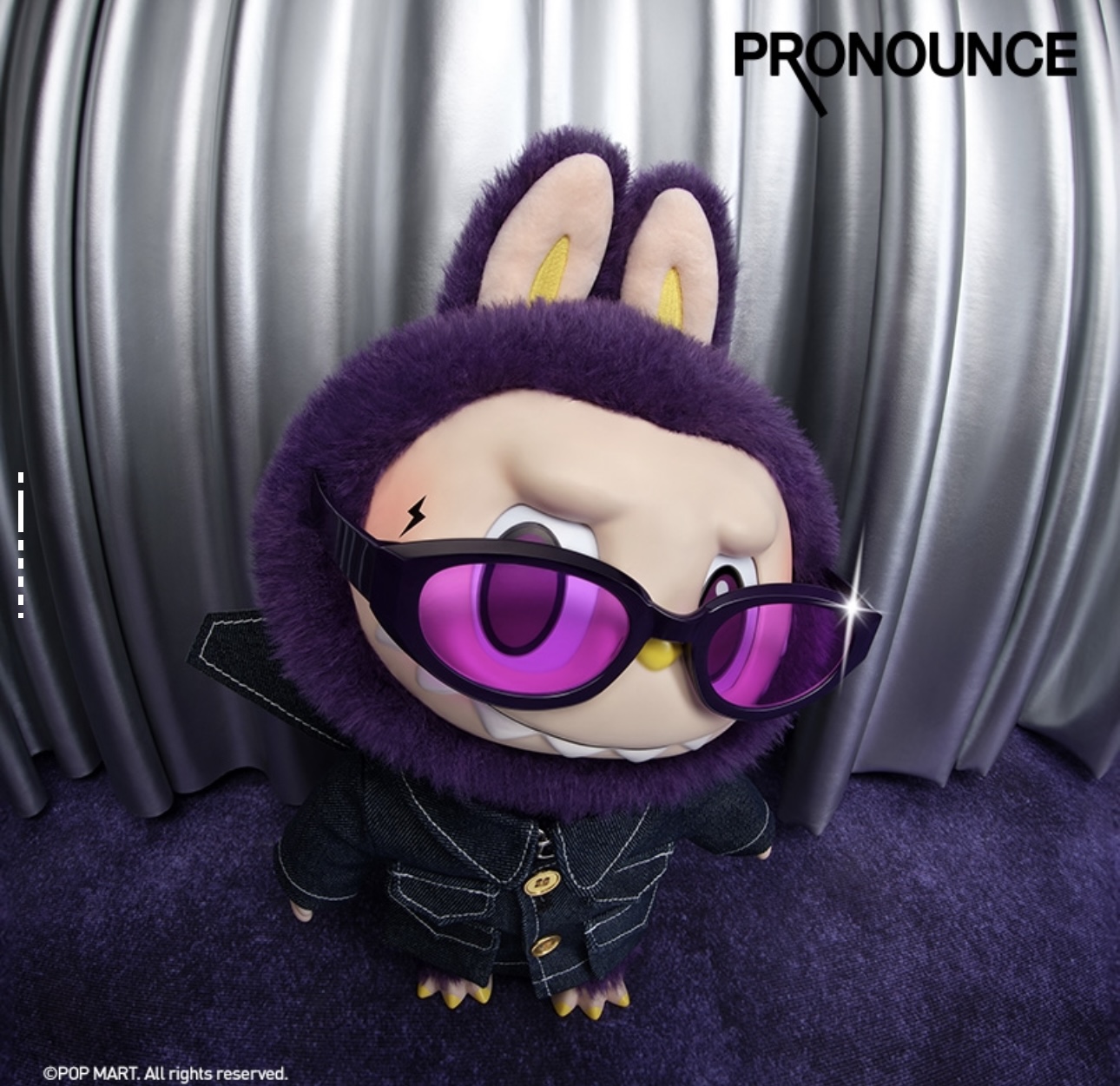 🛒购物价：599💰泡泡玛特 POP MART LABUBU × PRONOUNCE- WINGS OF FANTASY  拉布布搪胶墨镜 米兰二代  潮流公仔